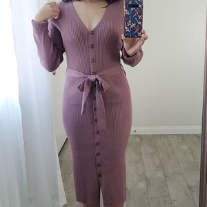 Midi sweater dress